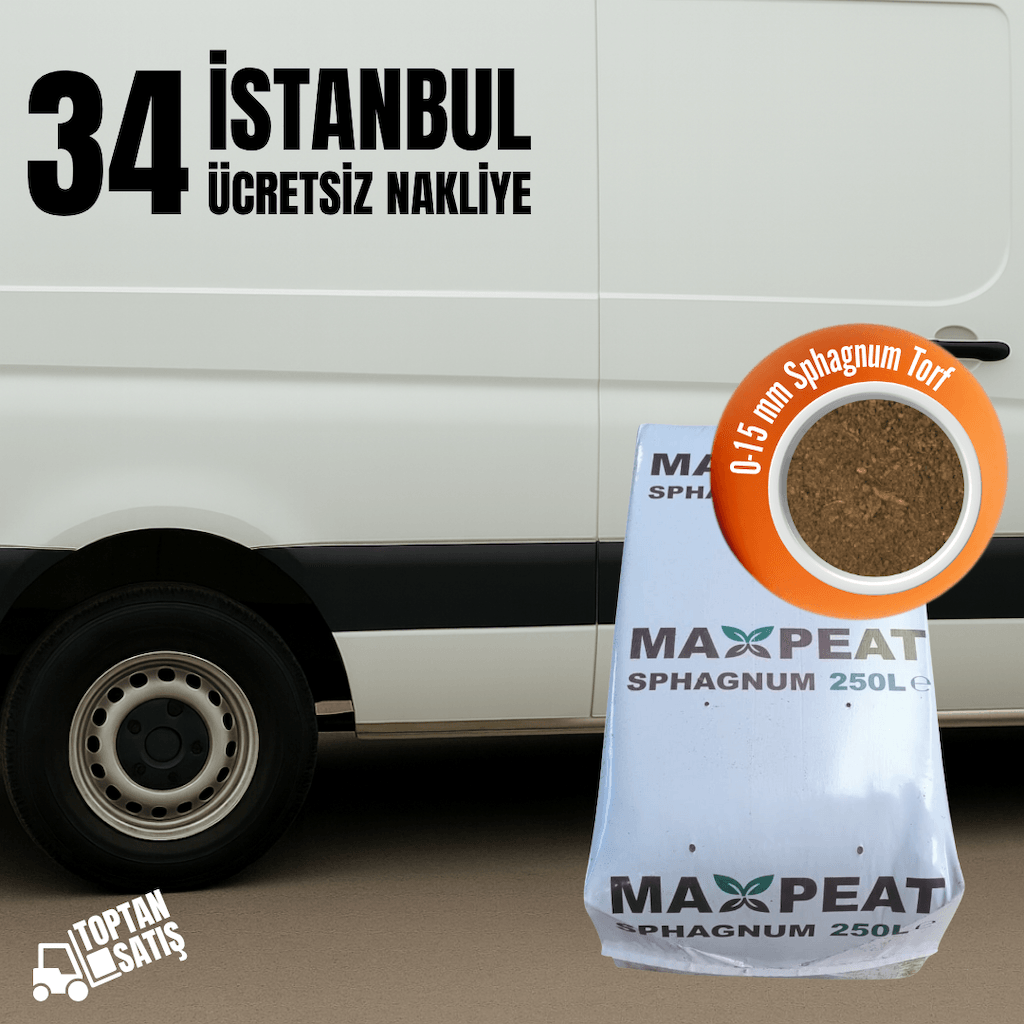 Sphagnum ithal Torf (0-15mm) | 250 Litre – İstanbul Nakliye Dahil